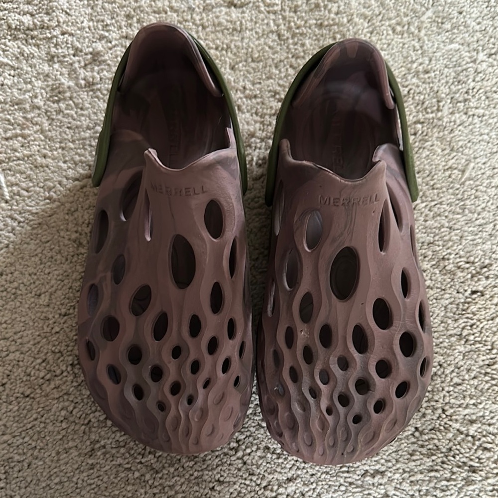 Merrell Brown and Green Slip-On Shoes
